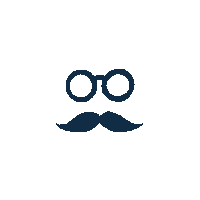 makarthy gafas feliz ano nuevo bigote feliz ano Sticker