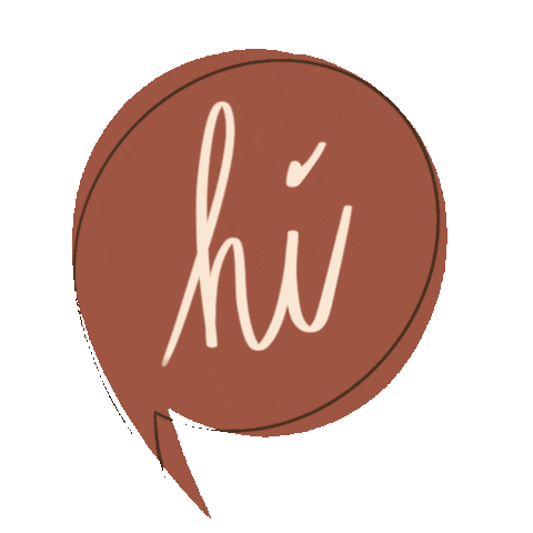 Text Hello Sticker by Studio Paper