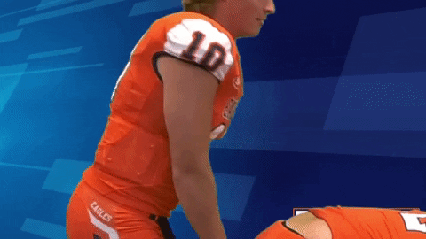 Happy Feet Football GIF by Carson-Newman Athletics