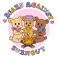 Bear Relax Sticker by Self-Care Is For Everyone