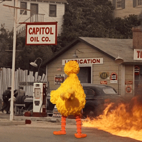 Sesame Street Fire GIF by Bell Brothers