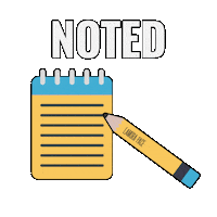 LamoraDMetrice notes noted take notes ldp Sticker