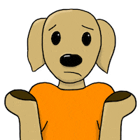 Sad Dog Sticker