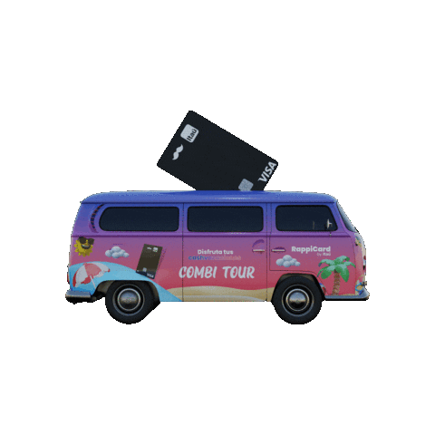 RappiCardbyitau giphygifmaker van brutal combi Sticker