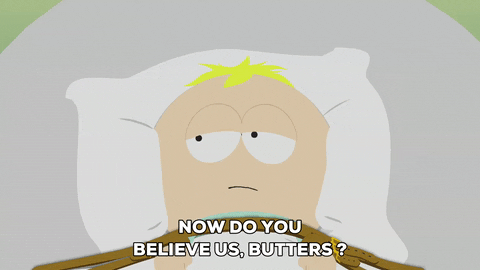 believing butters stotch GIF by South Park 