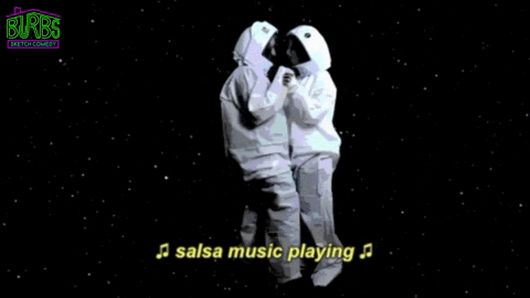 Space Dancing GIF by The Burbs Comedy