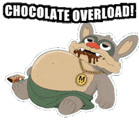 Hungry Chocolate Cake Sticker