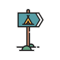 Camp-Korey camping campkorey camp korey seriousfun Sticker