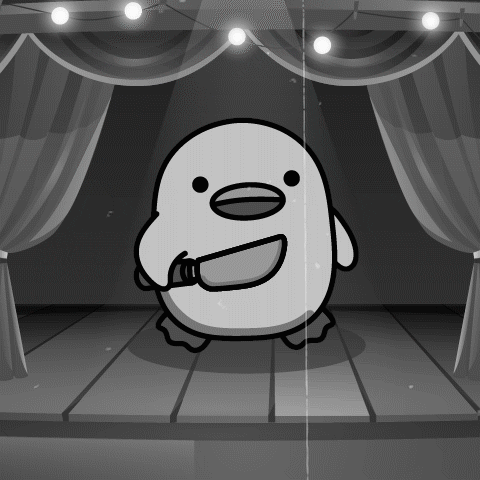 digitalducks giphyupload stabby quacks cartoon duck GIF