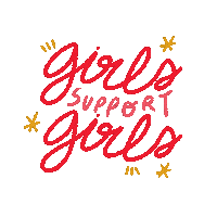 StudioLouu feminism girl power sorority girls support girls Sticker
