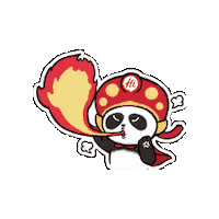 haidilaohuoguo angry upset panda rage Sticker
