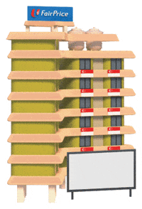 FairPrice_SG block party time to party hdb singapore flag GIF