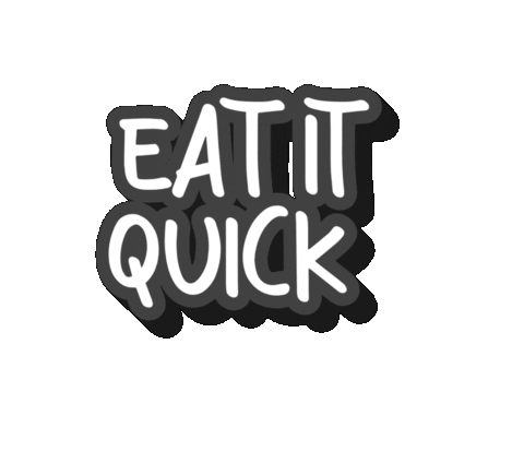 Eat It Quick Sticker by KICPOPS