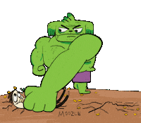 Dog Hulk Sticker