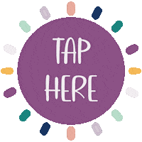 Tap Here Sticker by The Budget Mom, LLC.