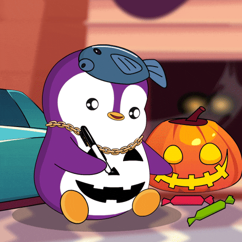 Trick-Or-Treat Halloween GIF by Pudgy Penguins