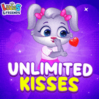 I Love You Kiss GIF by Lucas and Friends by RV AppStudios