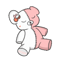 Teddy Bear Valentines Sticker by Lychee the Label