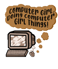 Computer Thrifting Sticker