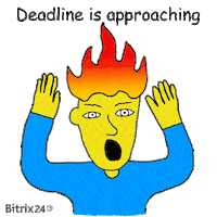 Rushing Hurry Up Sticker by Bitrix24