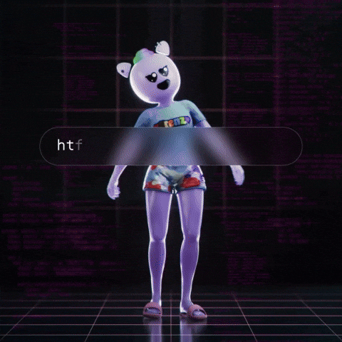 Bozoverse giphyupload fashion team surprise GIF