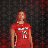 Volleyball Go Cards GIF by Louisville Cardinals
