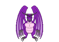 Purple Dragon Sticker by Nico