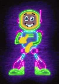 Sign Language Neon GIF