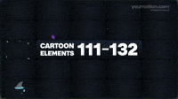 Cartoon Elements 111 132 | Video |You Motion