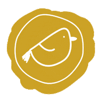 Lentegoud bird vogel beilen lentegoud Sticker