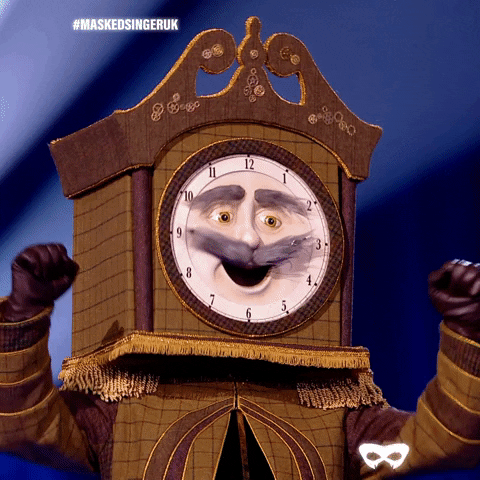 Grandfather Clock GIF by The Masked Singer UK