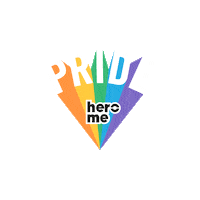 HeroMe rainbow gay pride colorful Sticker