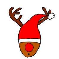 Christmas Santa Sticker by Visual Stories by MJ