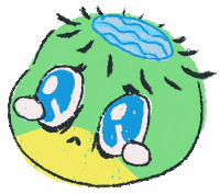 Sad Cry Baby Sticker