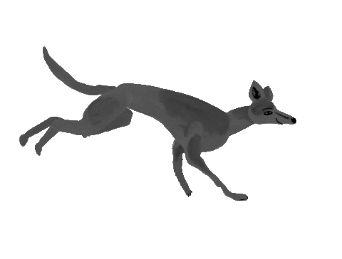 Dog Running Sticker by vres