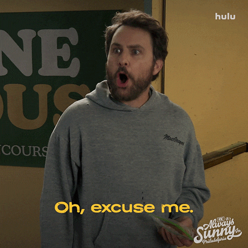 Sorry Season 17 GIF by It's Always Sunny in Philadelphia