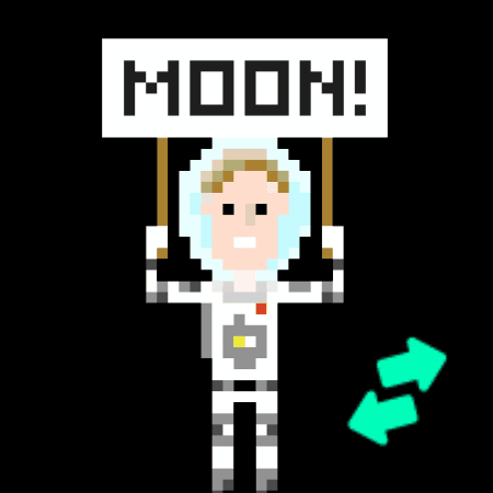 KoinDX giphyupload pixel moon guy GIF