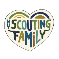 hoacbsa heart scouting boy scouts hoacbsa Sticker