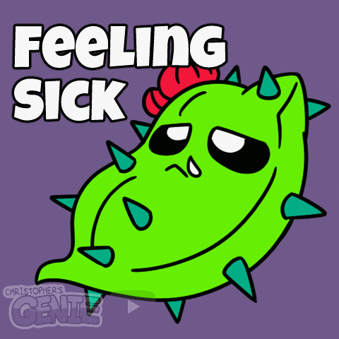 Sick Day Off GIF by Christophers Genie