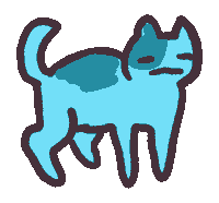 tired cat Sticker
