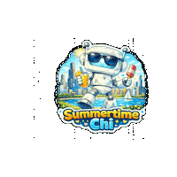 Sunny Day Robot Sticker by Digi 995