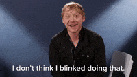 I Don't Think I Blinked 