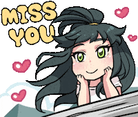 Missing Miss You Sticker by Jin