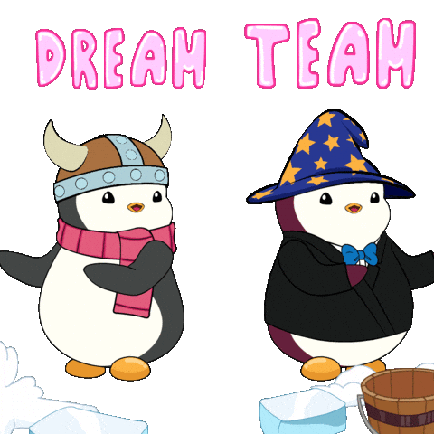 Dream Team Win Sticker by Pudgy Memez