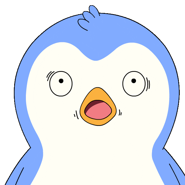No Way Wow Sticker by Pudgy Penguins