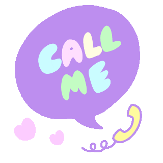 call me phone Sticker