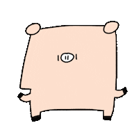 gill4811084 pink move pig fat Sticker