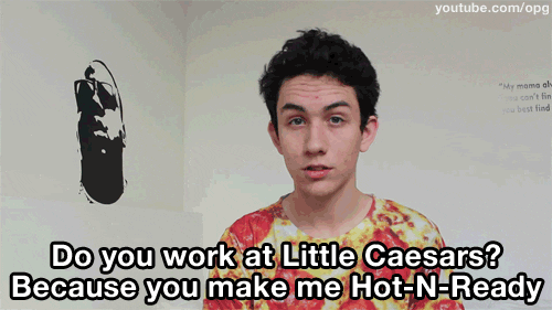 pizza pick up lines GIF