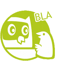 Owl Talk Sticker by capinio.de