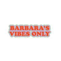 Bureau_barbara branding good vibes barbara new branding Sticker